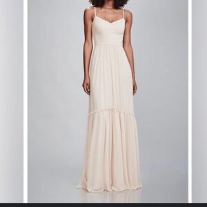 NWT THEIA The Eddie Bridesmaid Dress petal chiffon pink size 8